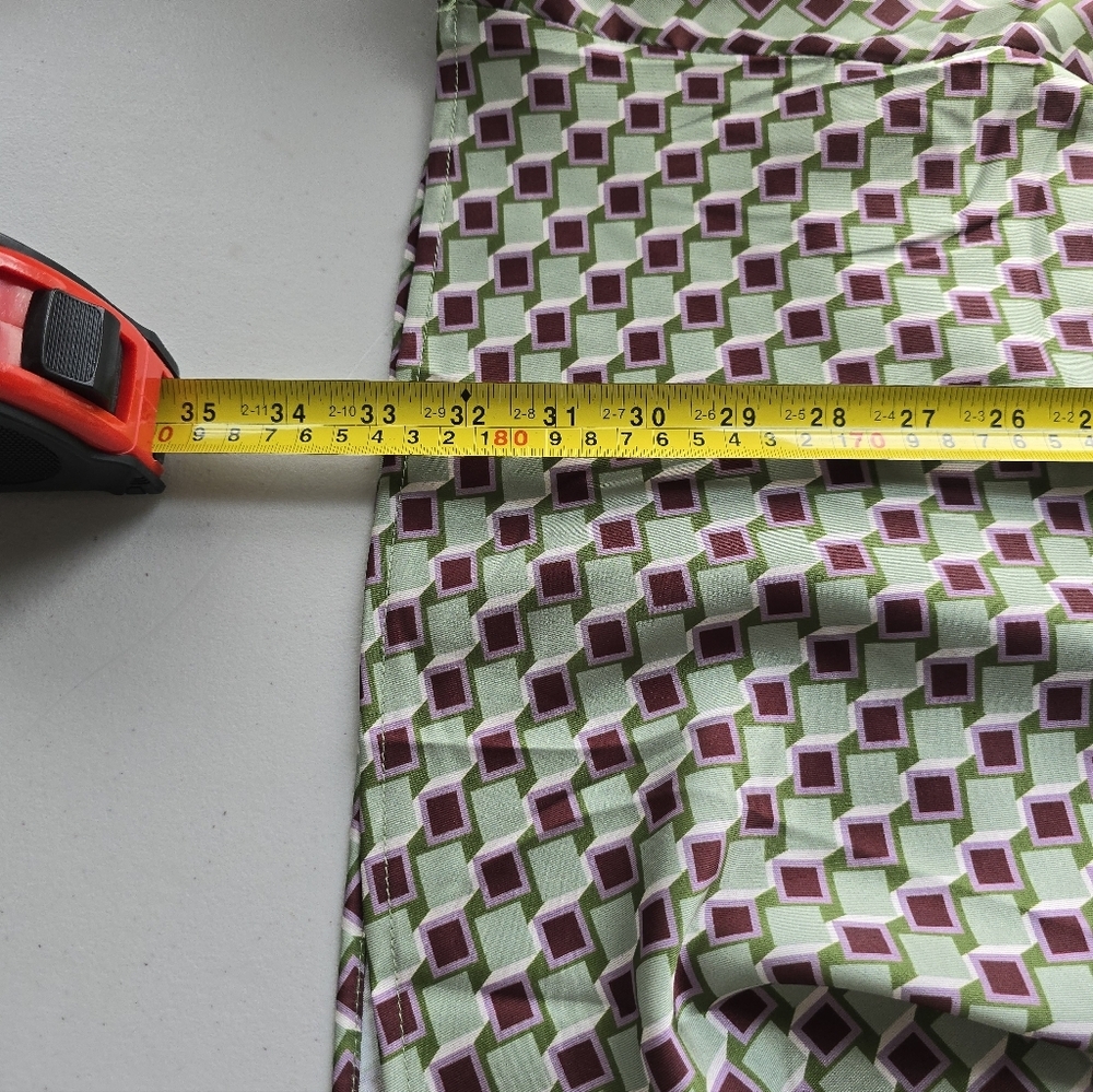 MNG Green and Purple Mini Shirt Dress XS - Picture 11 of 11